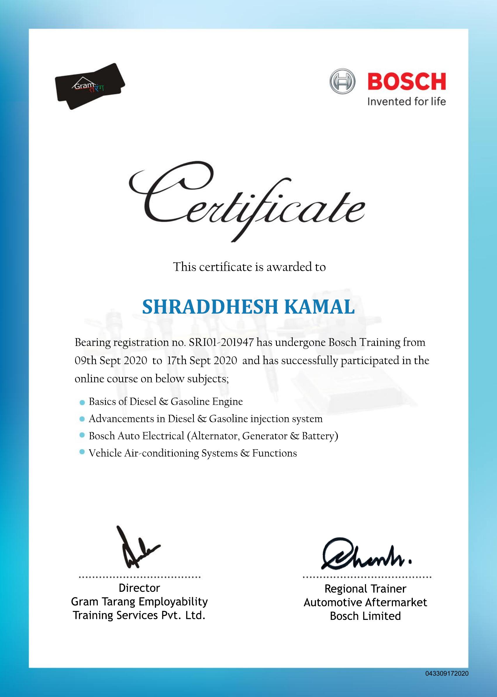 Bosch Training